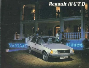 Catalogue brochure Renault 18 GTD 1981 Espagne Espana - Imagen 1 de 2