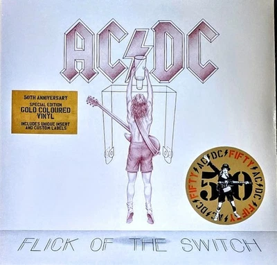 AC/DC FLICK OF THE SWITCH - GOLD COLORED VINYL LP " NEW, SEALED " Foto 1 de 2