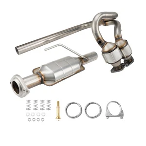 For For 2004-2006 Jeep Wrangler 4.0L Catalytic Converter Exhaust Y-Pipe Kit - Picture 1 of 10