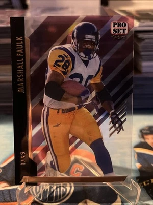 Marshall Faulk 2024 Leaf Pro Set Pure Bronze /49 71 Holo Rams - Image 1 of 2