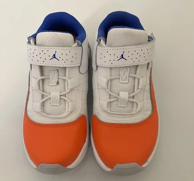 JORDAN 11 CMFT LOW (PS) Size 12c In White Hyper Royal Safety Orange - Image 1 of 4