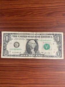 Series 2013 $1 dollar bill - Picture 1 of 2