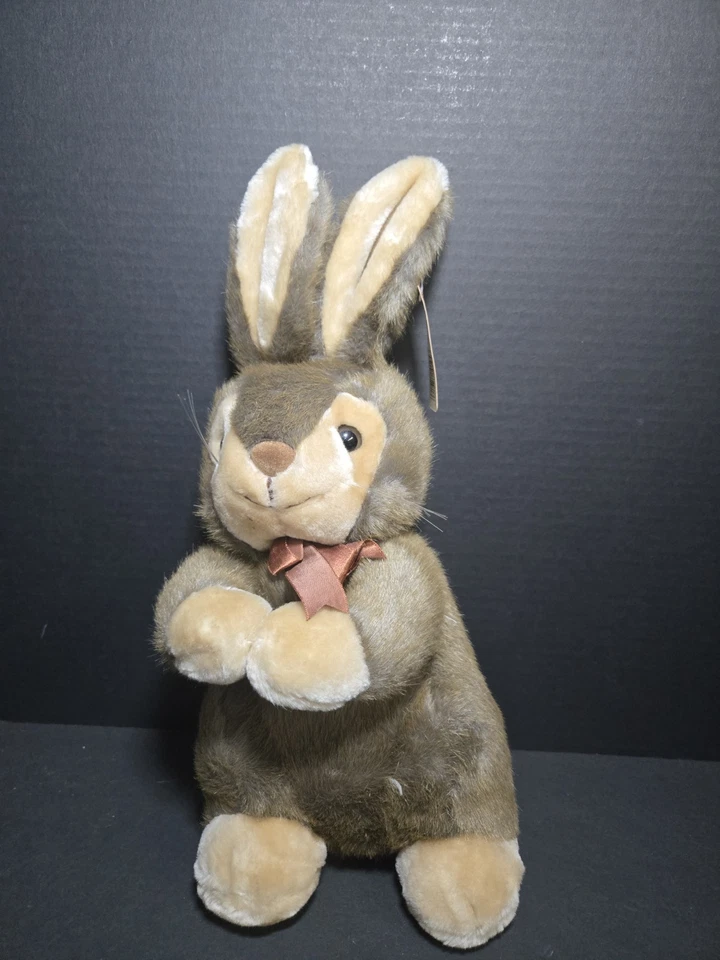 Vtg American Wego Plush Beggin Bunny 17” Original Tags Fiesta  - Image 1 of 4