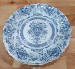 6 Arcopal France Honorine blaue Blumen gewellter Rand Salat Wüste Teller 7,25"  - Bild 1 von 7
