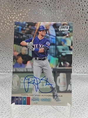 2020 Topps Stadium Club Chrome - Chrome Autographs Nick Solak #CANS (AU, RC) - Image 1 of 2