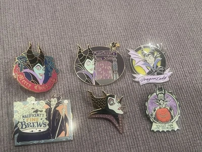 Lote de prendedores de Maléfica Disney descatalogados raro edición limitada Foto 1 de 4