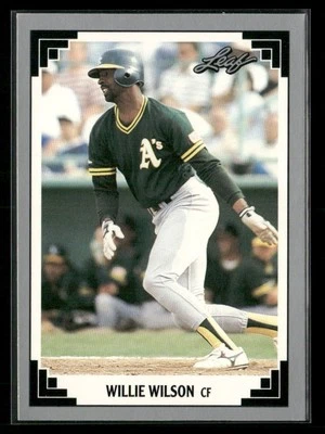 1991 Leaf - Willie Wilson #299 - Image 1 of 2