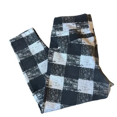 Melissa McCarthy Seven 1X Black White Buffalo Plaid Pants Plus Size - Image 1 of 4