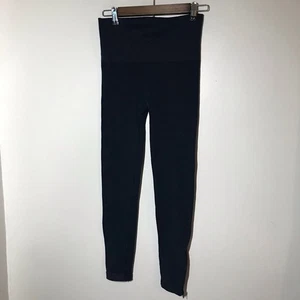 Spanx med high rise slimming navy blue leggings with zippers shapewear - Picture 1 of 8