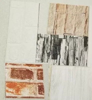 Sample 3D Bookishbunny Foam Wallpaper Peel and Stick Self Adhesive Panels Tile - Image 1 of 4