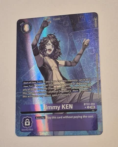 Digimon Card Game Jimmy Ken BT22-092 Alt Art 1 Star U Cyber Eden - Picture 1 of 3