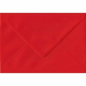 Sobres de colores para tarjetas C7/A7 rojo amapola 82 mm x 113 mm engomados 100 gsm - Imagen 1 de 1