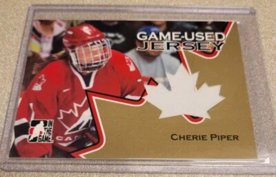 CHERIE PIPER 2006-07 ITG GOING FOR GOLD TEAM CANADA JERSEY CARD SP #GUJ-16 - Image 1 of 2