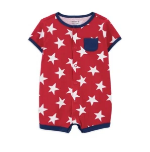 Carter’s Child of Mine Patriotic Short Sleeve One Piece Outfit NB Newborn - Picture 1 of 3