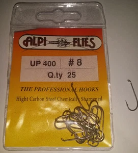 Ami per pesca a mosca ALPI FLIES fly tying hooks SERIE 400 UP,pcs.25/blister - Imagen 1 de 1