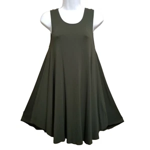 Forever 21 SOFT Green Swing Sleeveless Tank Mini Dress Sz S 97% Rayon 3% Spandex - Picture 1 of 6
