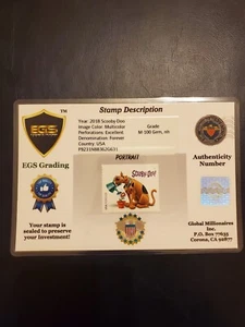 Forever collectable stamps. 2018 Scooby-Doo Graded stamp cartoons, postcard - Picture 1 of 2