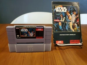 Super Star Wars Super Nintendo SNES, 1992 Game Authentic w/ Instruction Booklet - Picture 1 of 11