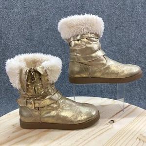 Botas G by Guess para mujer 8,5 Amaze metálicas brillantes invierno dorado imitación piel cremallera - Imagen 1 de 17