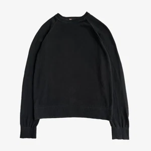 DIESEL  Vintage 90's Black Raglan Knit Lightweight Cotton Sweater - Picture 1 of 4
