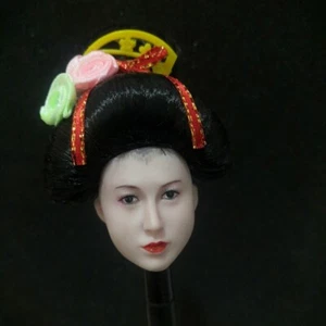 1/6 Kimono Geisha Japanese Girl Head Sculpt Beauty Girl Pale For 12" Figure Toy - Picture 1 of 8