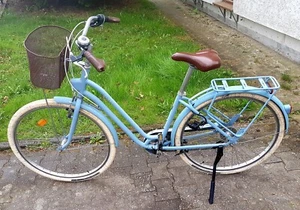 28 Zoll Alu Citybike Elops 6 Gang mit Körbchen Dynamo Licht Gepäckträger Ständer - Bild 1 von 9