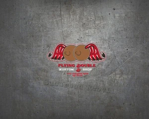 Flying Double D Aufkleber S - Oldschool Hot Rod Chopper MOPAR V8 Kustom Sticker - Bild 1 von 1