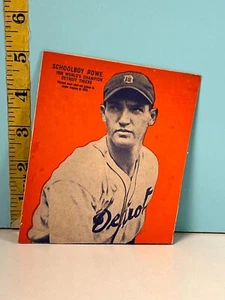 1936 Wheaties Cereal Box Panel Series 4 - Schoolboy Rowe Detroit Tigers - Picture 1 of 2