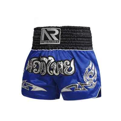 Pantalones Cortos MMA, Pantalones de Boxeo Satinado Muay Thai Pantalones Cortos Lucha Kickboxing Entrenamiento Baúles Foto 1 de 4
