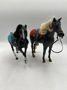VTG Grand Champions Horses Lot Of (2) 1990’s Equestrian Toy Horses Black Color - Picture 1 of 24
