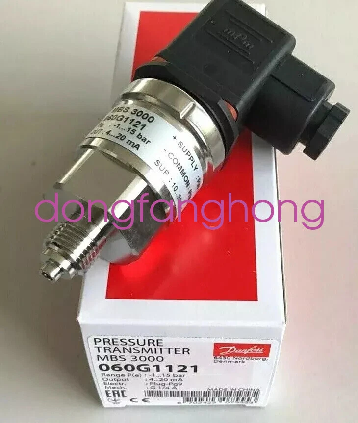 NEW DANFOSS 060G1121 Pressure Transmitter MBS3000 FedEx or DHL or UPS - Image 1 of 1