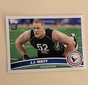 J.J. WATT ROOKIE CARD 2011 Topps #331 Football JJ RC Houston Texans MINT LE!