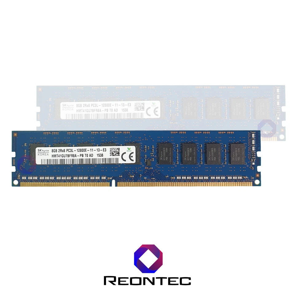 8GB SERVER RAM SK HYNIX PC3L - 12800E DDR3L HMT41GU7BFR8A-PB 2Rx8 - Immagine 1 di 1