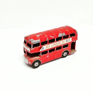 Vintage Diecast LoneStar “See London By Bus” Red Double Decker Bus 4” Toy - Picture 1 of 5