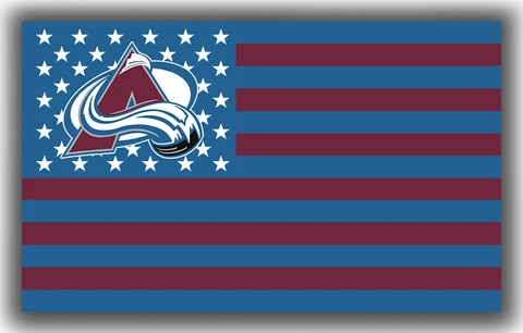 Colorado Avalanche Hockey Star & Strips Flag 90x150cm 3x5ft Fan best banner II Cover