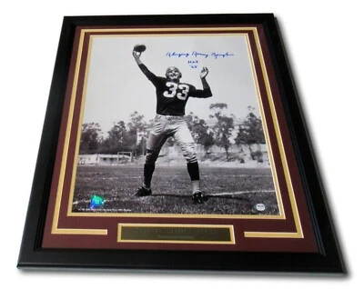 Foto autografiada de Sammy Baugh 16x20 enmarcada HOF 63 Redskins PSA DNA 2 Foto 1 de 4