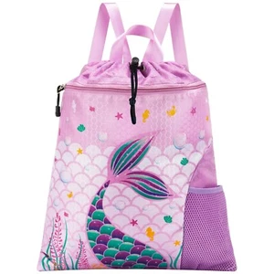 WAWSAM Gym Drawstring Backpack String Bag - 15” x 17” Sports Gym Bag - Picture 1 of 9