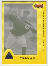 2005 Bowman's Best Printing Plates Yellow #61 Thomas Pauly FY /1