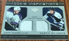2005-06 Upper Deck Rookie Update J. Tambellini/M. St. Louis #212 #’d 804/999