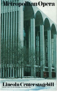 Metropolitan Opera Stagebill Program Bluebeard's Castle / Erwartung Feb 8, 1989 - Picture 1 of 2