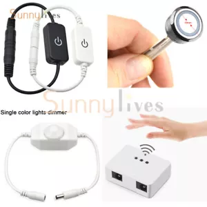 Interruttore Dimmer Sensore Spazzamento Manuale/Touch per Striscia LED Luce DC 12V-24V ON/OFF Nuovo - Foto 1 di 31