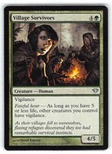 Village Survivors *PLAYSET* Magic MtG x4 Dark Ascension SP
