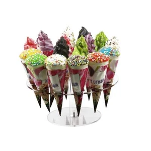 2 Packs Ice Cream Cone Holder16 Holes Ice Cream Cone Holder StandCotton Candy... - Picture 1 of 7