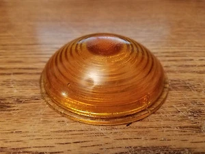 Antique vintage LS 304 Glass Lens...Amber Parking Trailer Truck Semi Ambulance - Bild 1 von 3