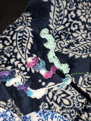 Fantastic yarn wand toy , perfect for interactive play with your cat! Handmade  - Image 1 of 4