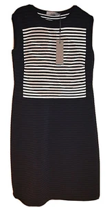 D. EXTERIOR ~ITALY ELEGANT NAVY KNITTED BODYCON DRESS SIZE: L - Picture 1 of 7