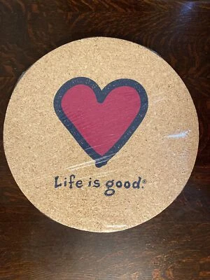 Life Is Good Wall Cork Board Heart 17” New.    BX15 - Image 1 of 4