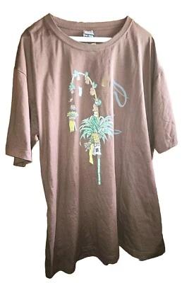 Camiseta Agung Bali Rumah Kaos Indonesia Marrón Diseño Original Nueva Con Etiquetas Foto 1 de 4