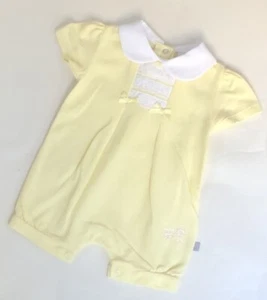 Dandelion Baby Girls & Boys Romper Outfit Ribbon & Bows Lemon 0-3M - Picture 1 of 2