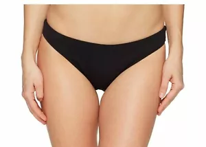 Letarte Women's 175736Solid Classic Swimwear Bikini Bottom Black Size L - Picture 1 of 2